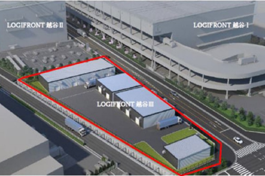 【賃貸】埼玉県越谷市285.49m2(86.36坪)の貸し倉庫（貸倉庫）・賃貸倉庫の外観